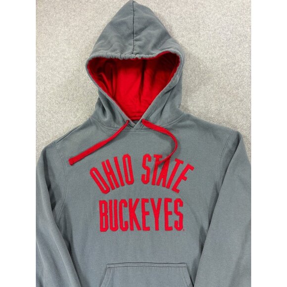 Ohio‎ State Buckeyes Stitched Campus Hoodie Sweatshirt (Men's Large) Gray - Picture 2 of 12